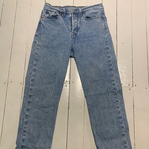 Levi women’s jeans. Wedgie straight fit. Size 26. Light wash.